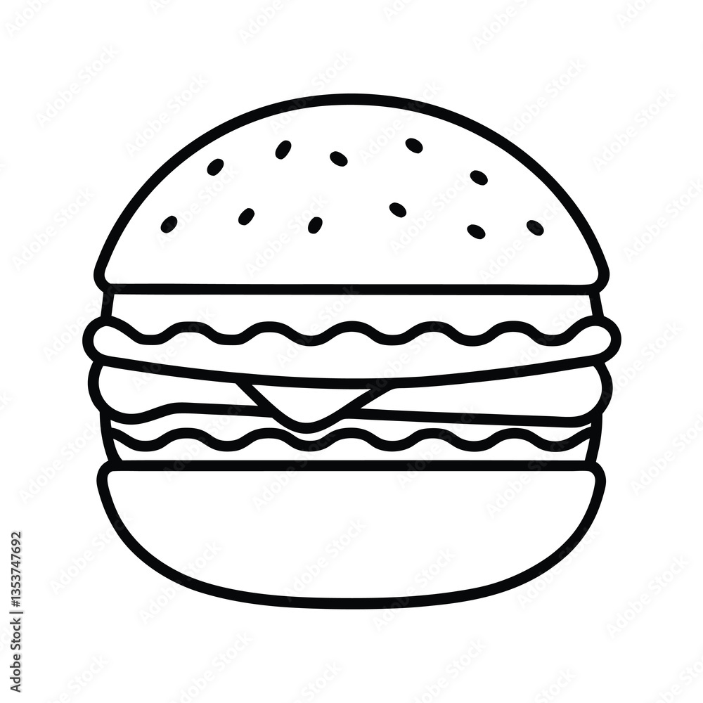 hamburger vector illustration hamburger vector illustration