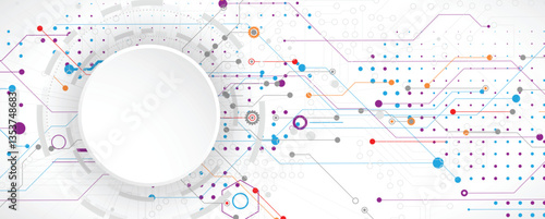 Cyber security circuit technology background