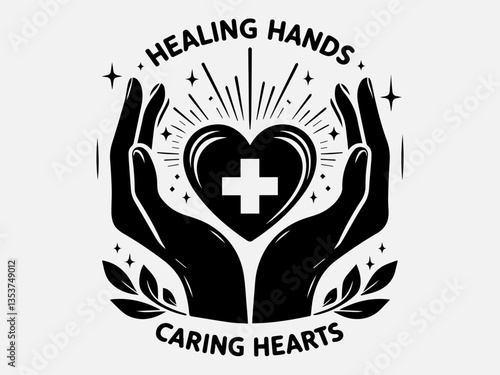 National Nurses Day Silhouette Vector Illustration