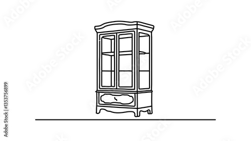  Sad woman Continuous line draw Full length single line animation.