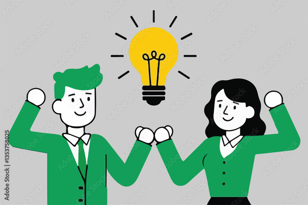 Shared Eureka: Light Bulb Moment, Team Idea Generation and Collaboration Concept. Shared Eureka: Light Bulb Moment, Team Idea Generation and Collaboration Concept.