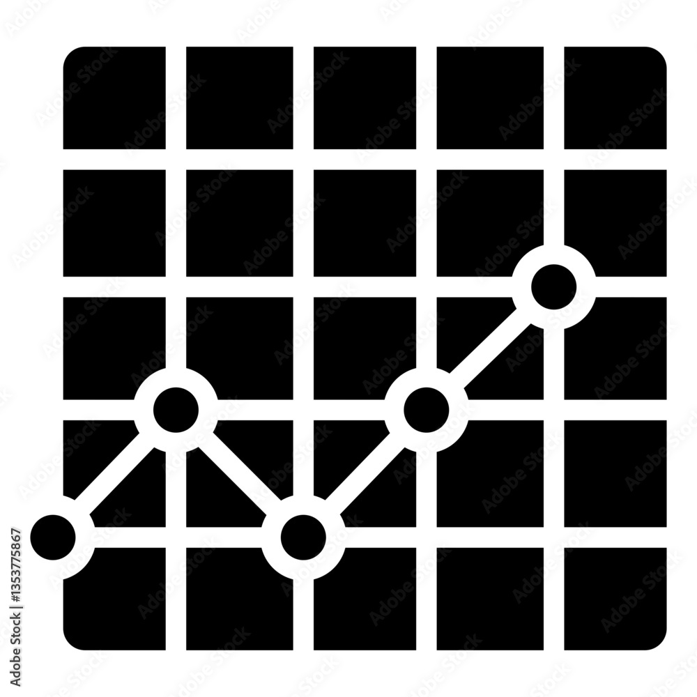 Fototapeta premium Line Graph Icon