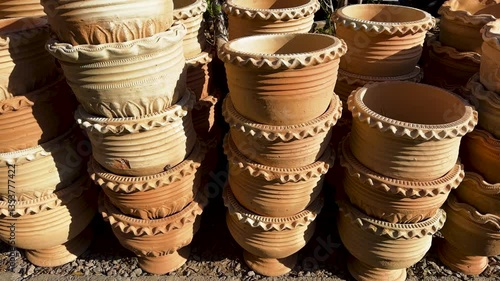 Decorative Empty Plant Pots in Gardening Store for Sale