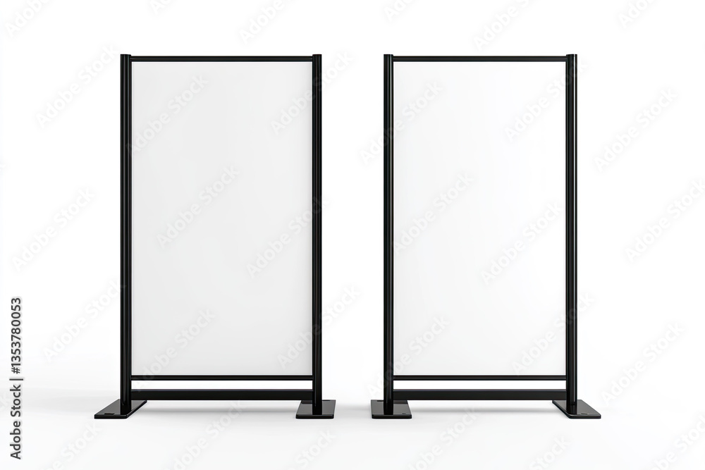 Front and Back View of a Brandable Exhibition Banner Stand with a Full Pvc Banner Front and Back View of a Brandable Exhibition Banner Stand with a Full Pvc Banner