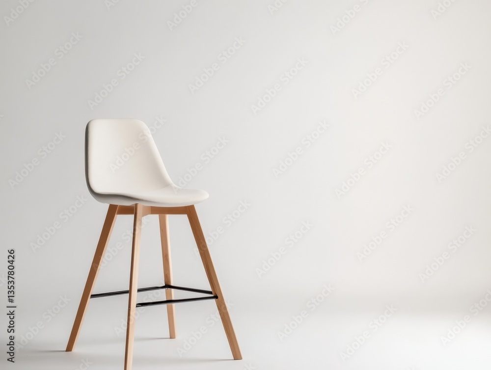 Modern white bar stool Modern white bar stool
