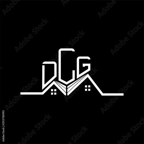 DLG Real State logo design, DLG simple and modern logo. DLG luxurious alphabet design