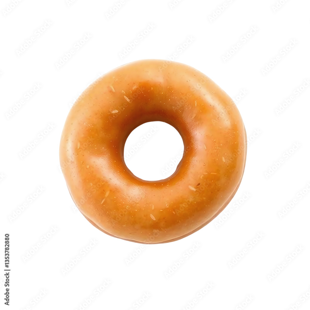 A single cruller doughnut, isolated on white. Soft, diffused light with subtle shadows. A single cruller doughnut, isolated on white. Soft, diffused light with subtle shadows.
