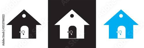 Home automation icon. Vector illustration. isolated on white and black background. EPS 10