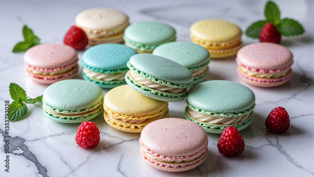 colorful macaroons on a wooden table colorful macaroons on a wooden table