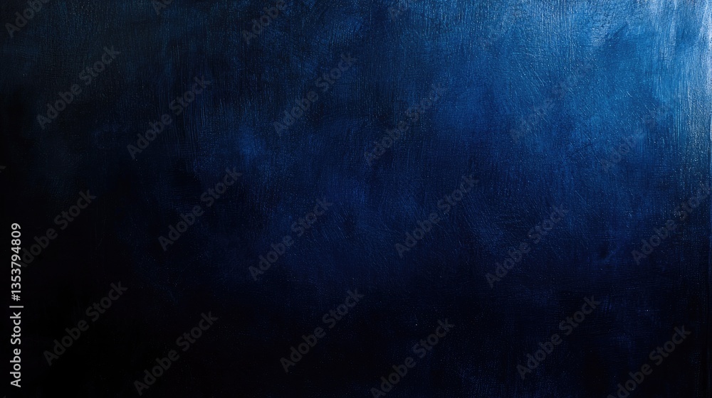 Naklejka premium Dark moody abstract texture with deep blues and blacks, subtle light reflections adding dimension