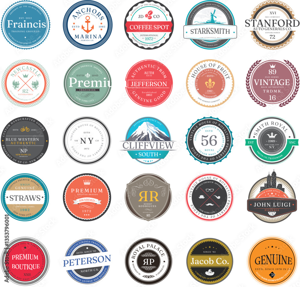 Obraz premium set of badges and labels