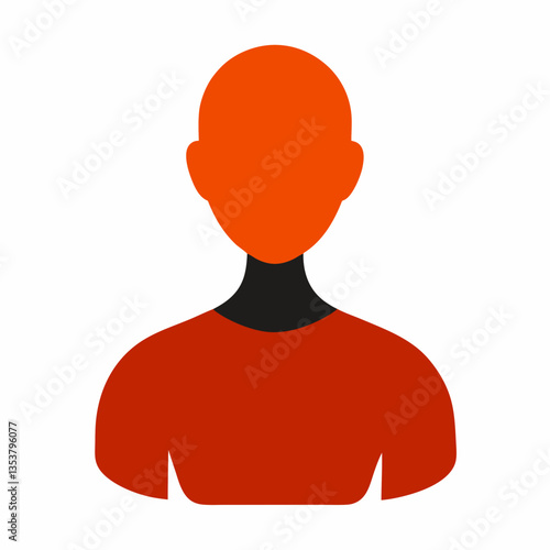 Silhouette of a Person Exhaling Deeply Vector Art Illustration