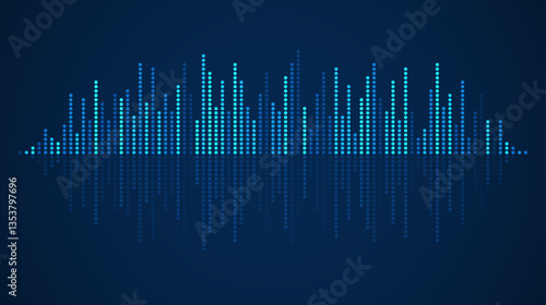 Sound wave design element. Speaking sound wave