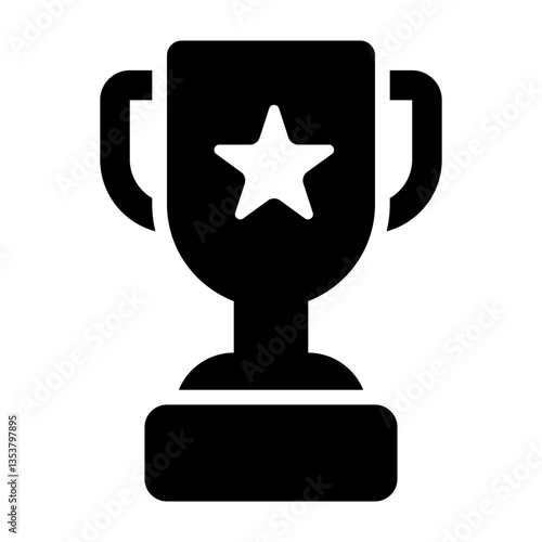 Trophy icon. Winner cup icon