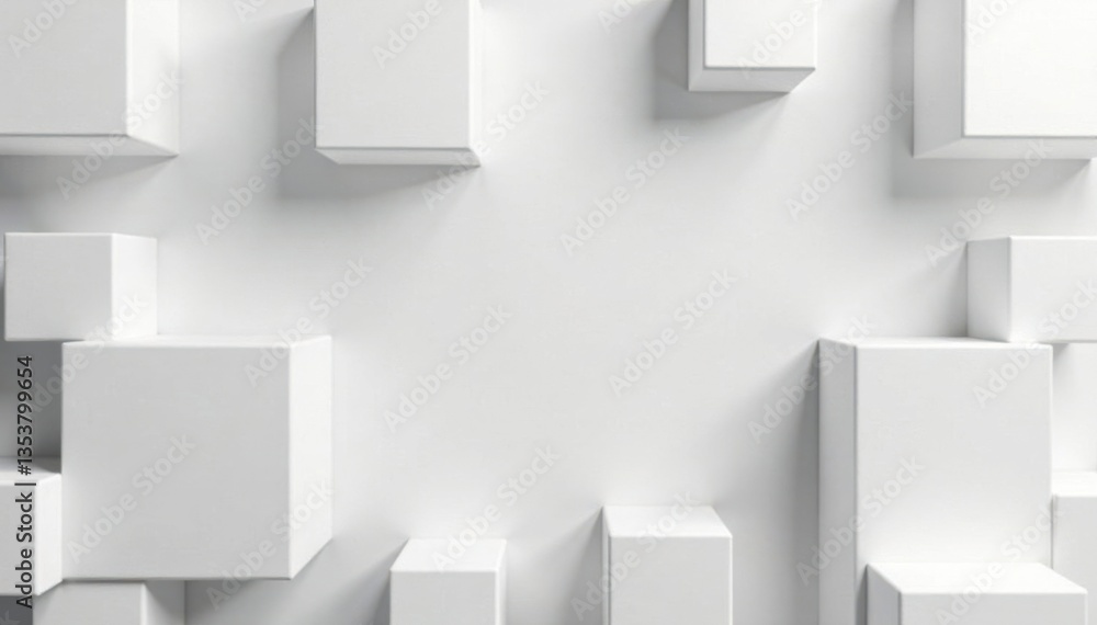 Boxed Background with White Cubes , cubes, background Boxed Background with White Cubes , cubes, background