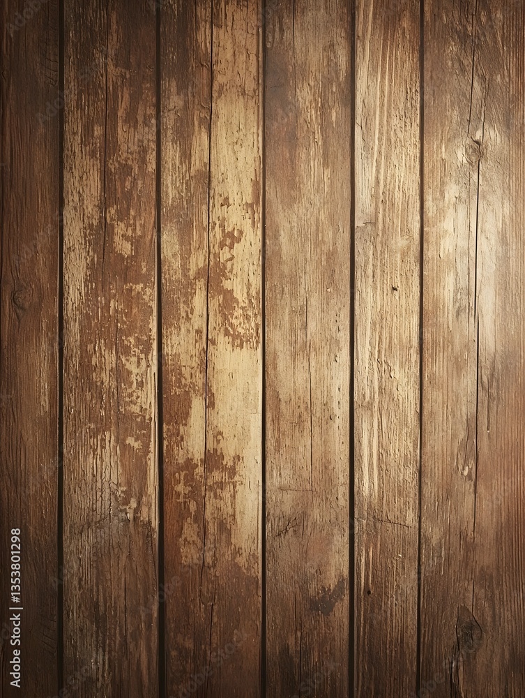 Obraz premium Rustic wooden wall background indoor setting graphic resource warm atmosphere close-up view textural concept for design