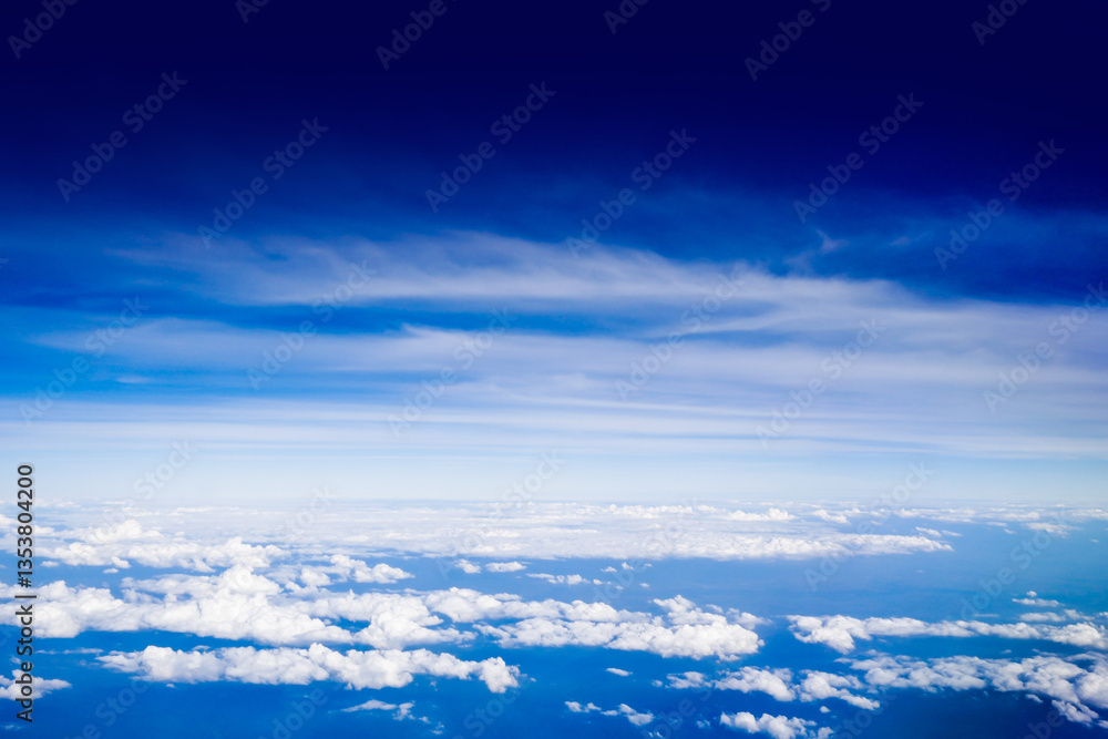 Scenic viewpoint from above clouds in the sky Scenic viewpoint from above clouds in the sky