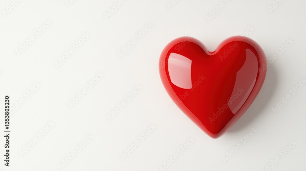 Red heart shape Red heart shape