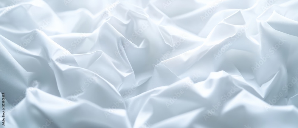 Obraz premium White crumpled cloth backdrop