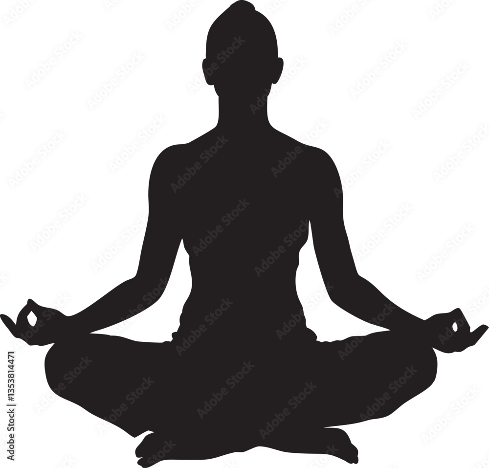 Silhouette Serenity: A graceful silhouette of a person embodies peaceful meditation, embracing tranquility and mindfulness in a moment of inner reflection. Silhouette Serenity: A graceful silhouette of a person embodies peaceful meditation, embracing tranquility and mindfulness in a moment of inner reflection.