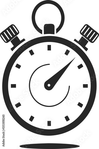 Stopwatch simple icon. Vector illustration