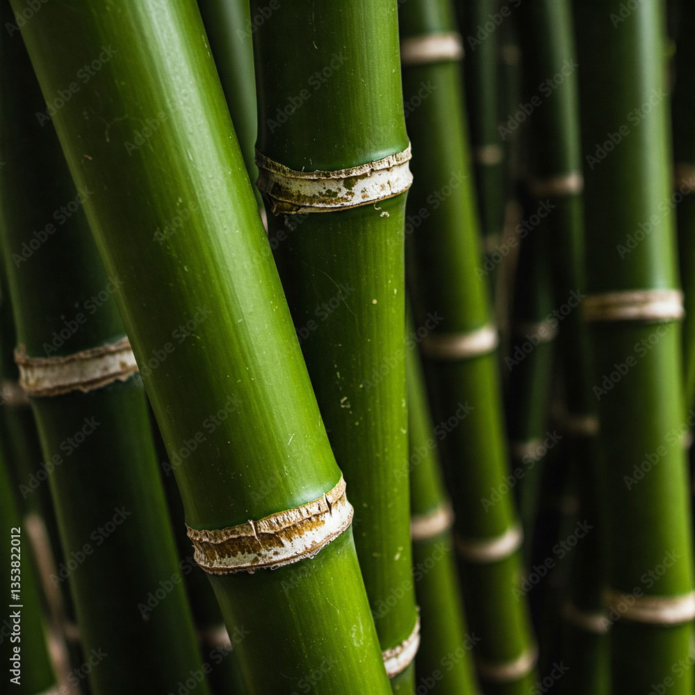 Fototapeta premium background image. green bamboo stems