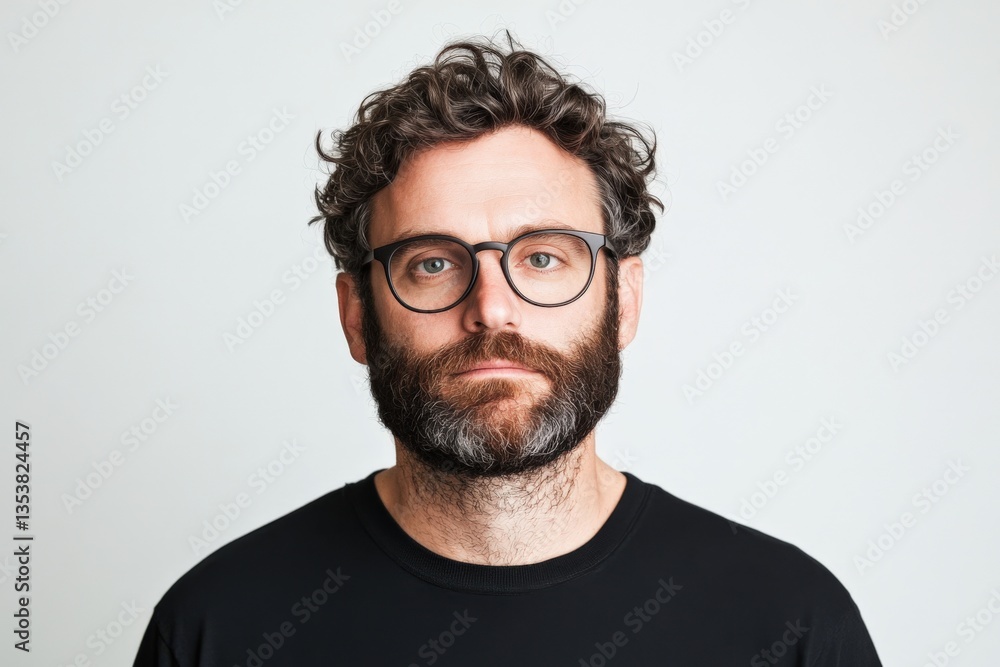 Man wearing glasses portrait Man wearing glasses portrait