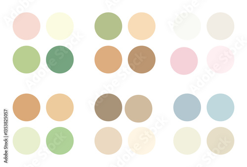 Abstract color palette Color swatches