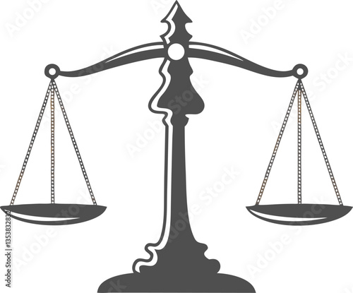 Scales icon. Stock vector