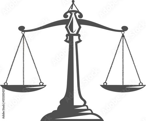 Scales icon. Stock vector