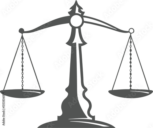 Scales icon. Stock vector
