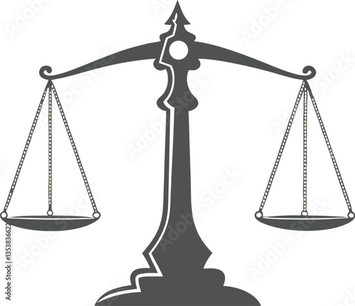 Scales icon. Stock vector