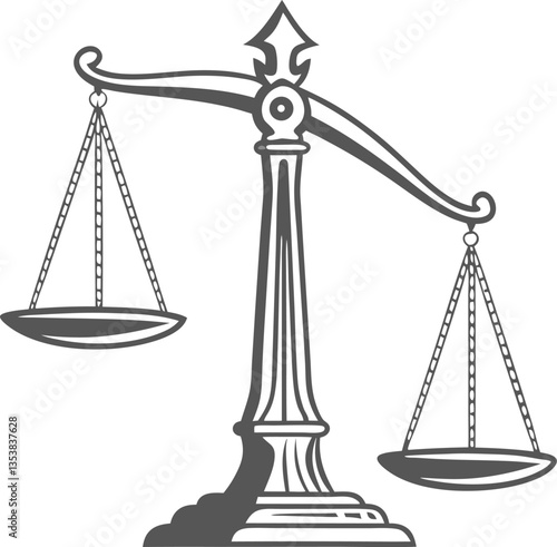 Scales icon. Stock vector