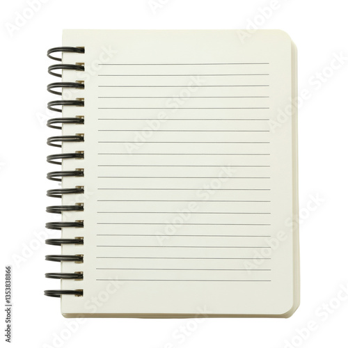 Simple Spiral Notebook for Notes and Ideas on a white background.