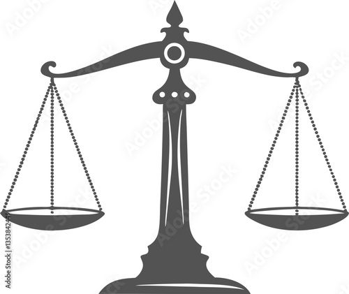 Scales icon. Stock vector