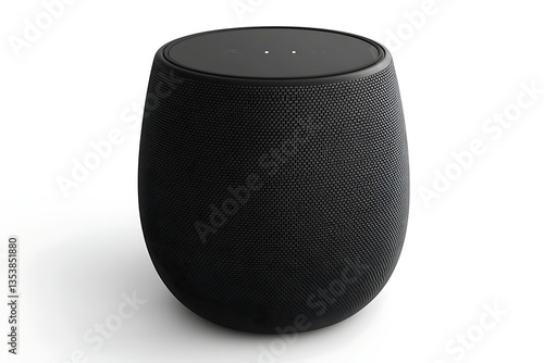 Wallpaper Mural Modern black wireless speaker on white background (3) Torontodigital.ca