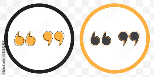 Quote icon vector illustration. Coloring Quotation mark sign and symbol. EPS 10.