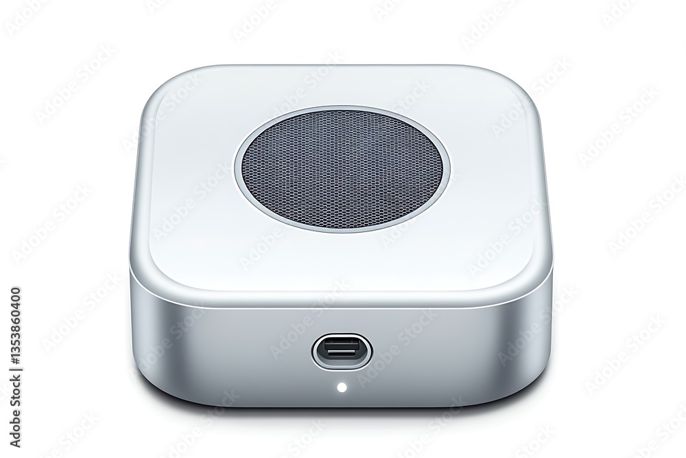 Fototapeta premium Wireless charger on the white surface to charge electronics, use for technology
