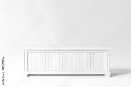 Wallpaper Mural Empty white display stand, stage, or counter in bright minimalist room for product Torontodigital.ca