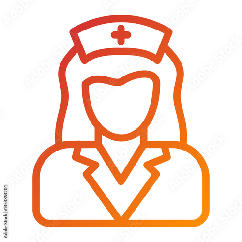 Vector Design Nurse Icon Style
