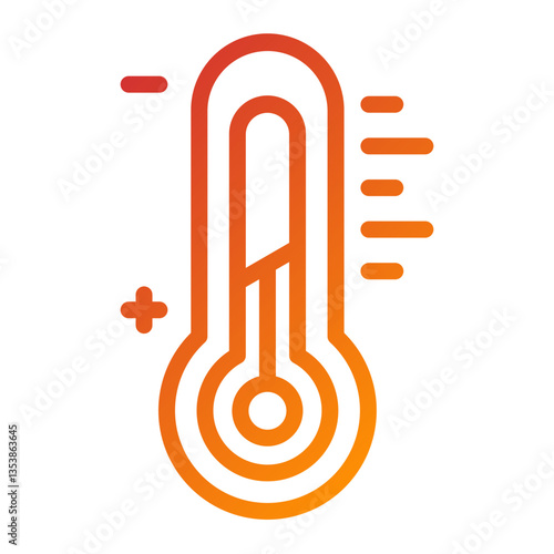 Vector Design Thermometer Icon Style