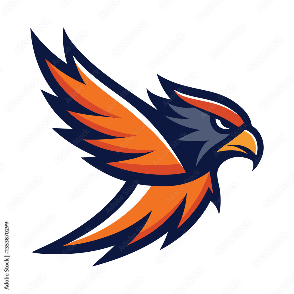 Obraz premium eagle tattoo design Mascot logo