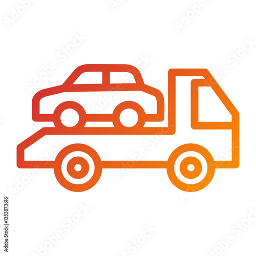 Car Shift Icon Style