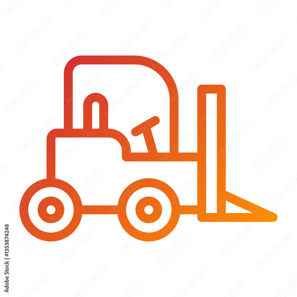 Forklift Icon Style Forklift Icon Style