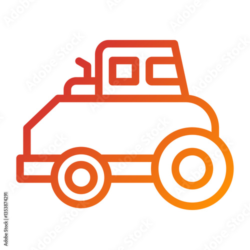 Road Roller Icon Style