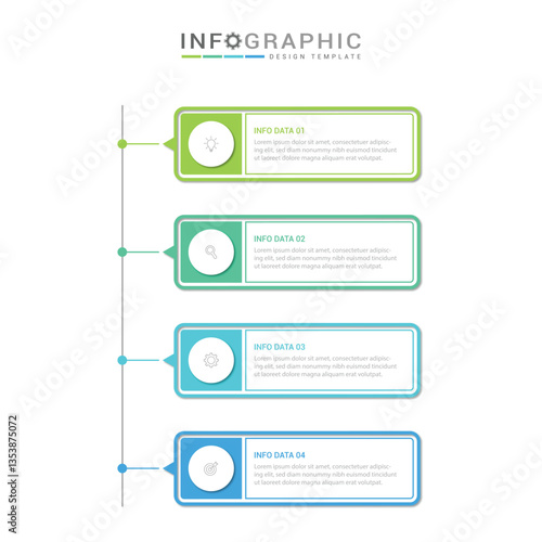 Vector infographic label design template 4-5-6 options or steps. Can be used for process diagram, presentations, workflow layout, banner, flow chart, info graph