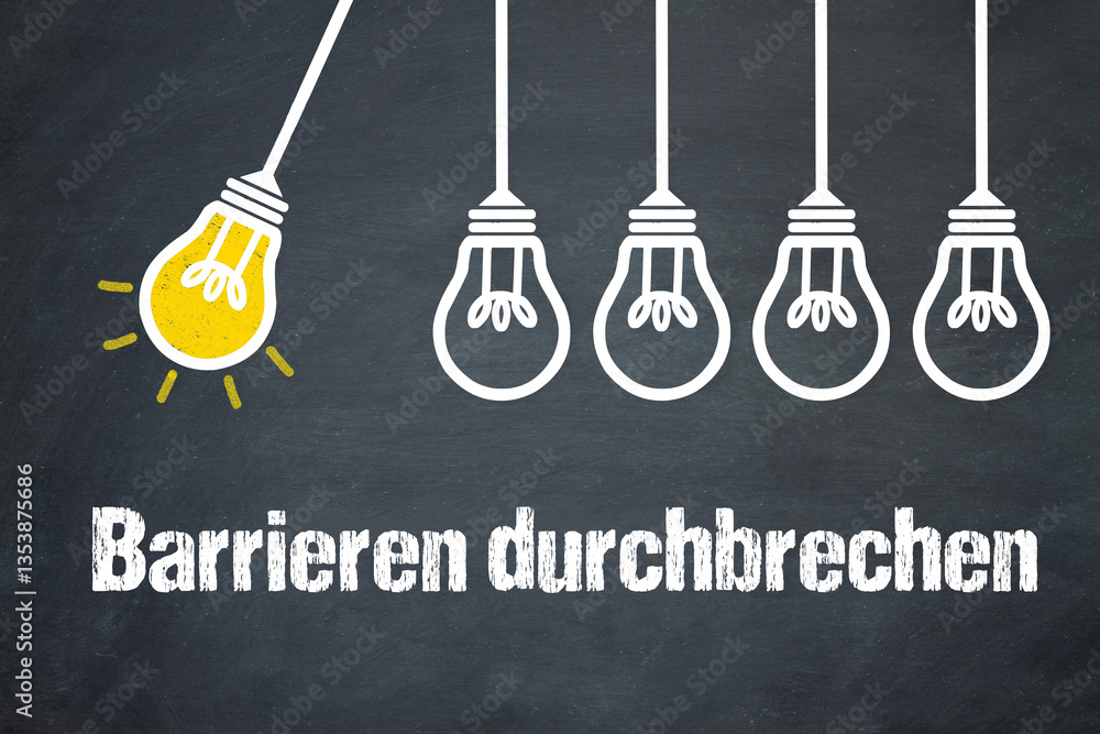 Fototapeta premium Barrieren durchbrechen