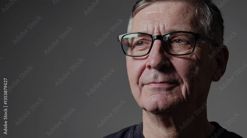 The Thoughtful Senior Man The Thoughtful Senior Man