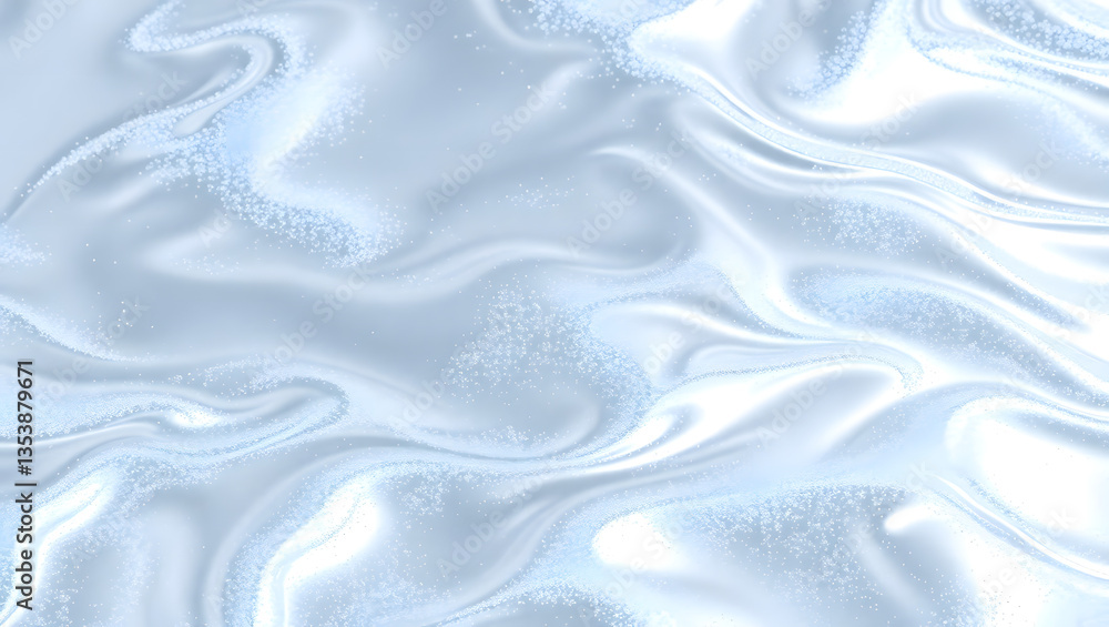 Obraz premium Luxurious Blue Satin Fabric Texture - Smooth, Glossy, and Elegant Background