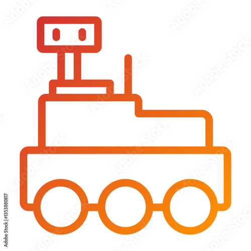 Mars Rover Icon Style